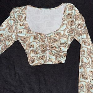Marble Crop Top